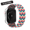 Zig Zag Stretchy Nylon Loop Apple Watch Band Compatible with series Series 9, 8, 7, 6, SE, 5, 4, 3, 2, and 1 and Ultra