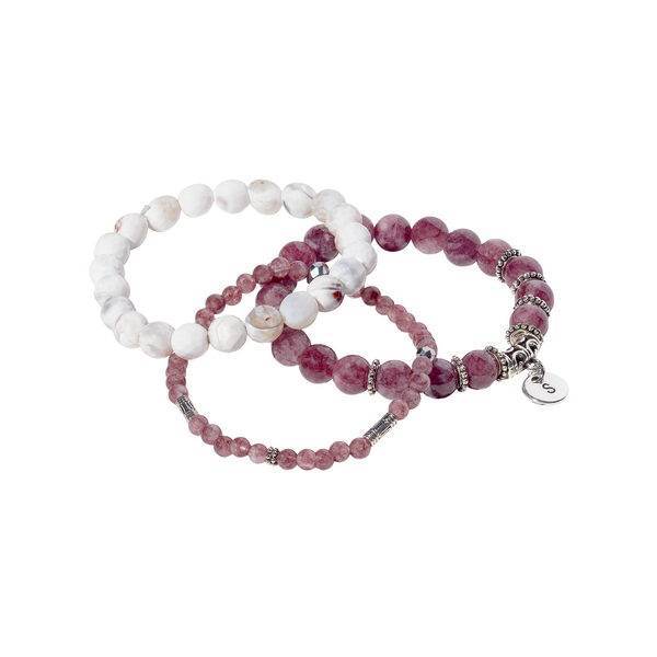 Purple Stone Bracelet pack