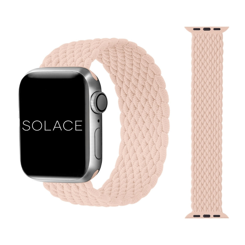 Grey braided Apple watch band compatible with 38,40,41,42,44,45,49mm
