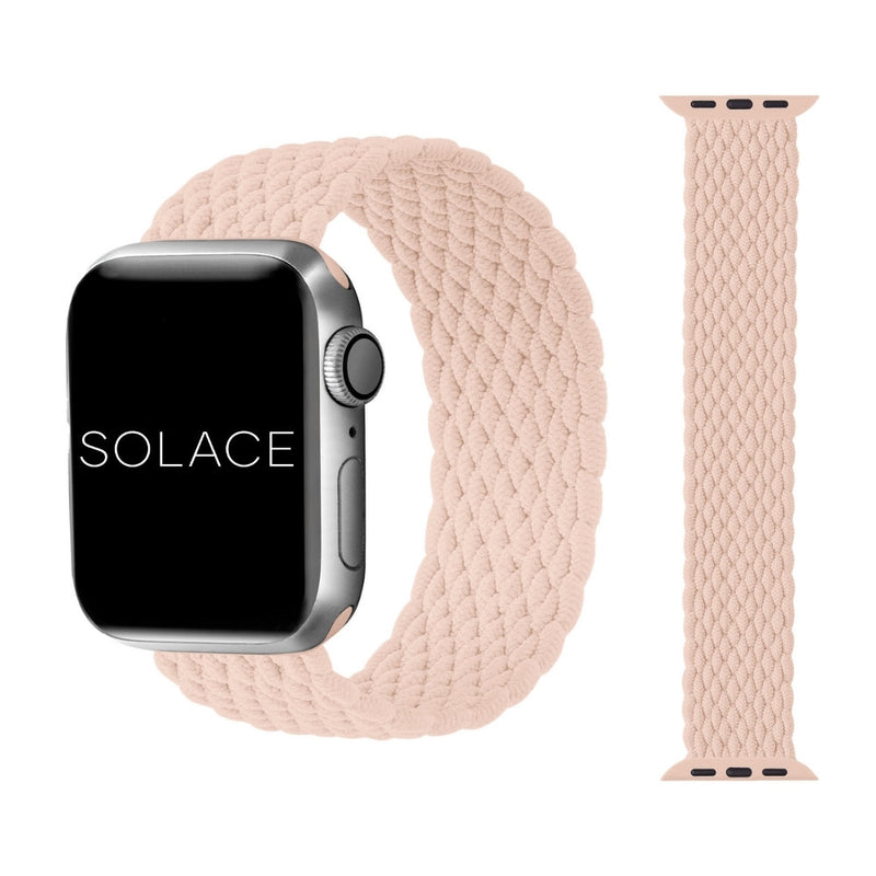 Grey braided Apple watch band compatible with 38,40,41,42,44,45,49mm
