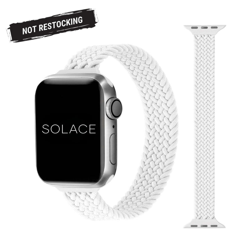 Black slim braided Apple Watch Band Compatible with series Series 9, 8, 7, 6, SE, 5, 4, 3, 2, and 1 and Ultra
