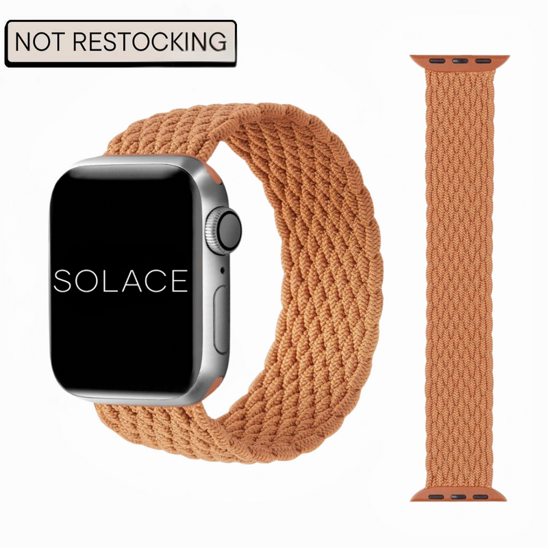 Grey braided Apple watch band compatible with 38,40,41,42,44,45,49mm
