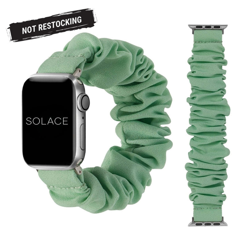 Black Scrunchi Apple Watch Band Compatible with series Series 9, 8, 7, 6, SE, 5, 4, 3, 2, and 1 and Ultra
