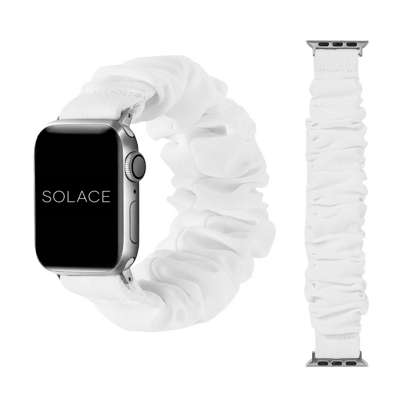 Black Scrunchi Apple Watch Band Compatible with series Series 9, 8, 7, 6, SE, 5, 4, 3, 2, and 1 and Ultra
