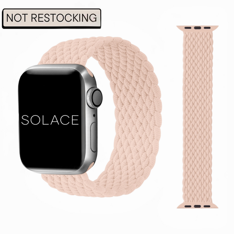 Grey braided Apple watch band compatible with 38,40,41,42,44,45,49mm
