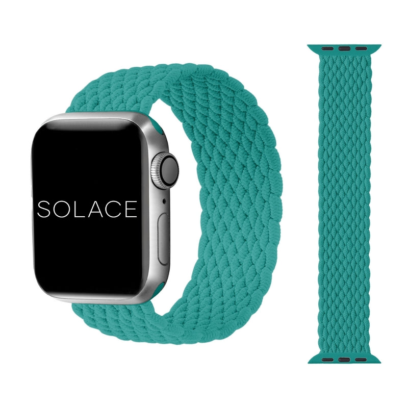 Grey braided Apple watch band compatible with 38,40,41,42,44,45,49mm
