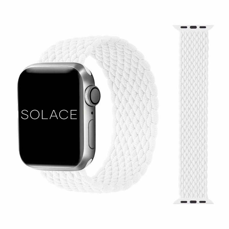 Grey braided Apple watch band compatible with 38,40,41,42,44,45,49mm
