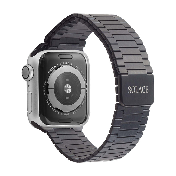Black adjustable magnetic apple watch band