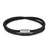 Solace Black braided nylon bracelet with magnetic attachment 