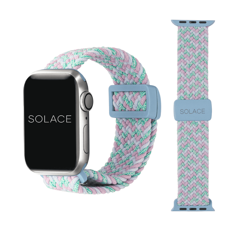 Grey adjustable braided Apple Watch band (38,40,41,42,45,49mm)