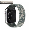 Camo Nylon Apple watch band, compatible with 38,40,41,42,44,45,49mm Apple watch sizes
