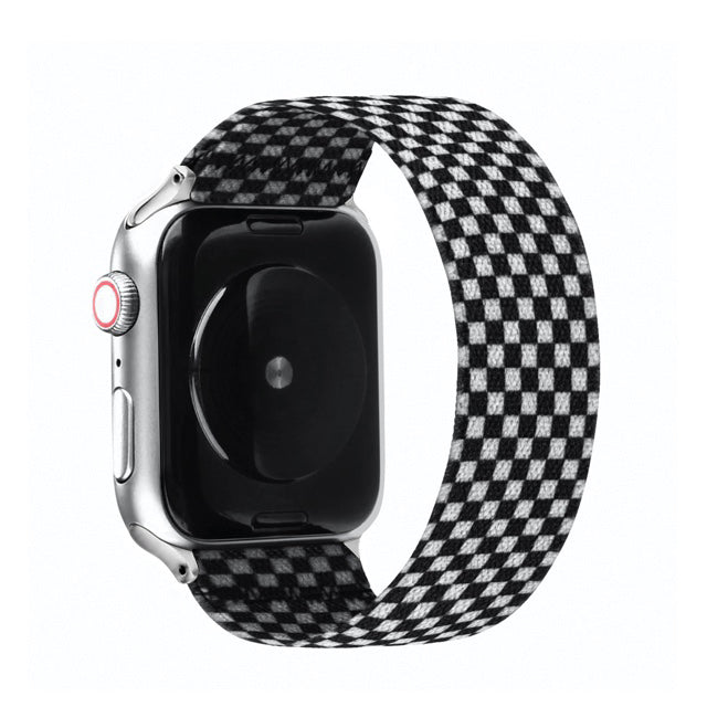 Floral stretchy Nylon apple  band Compatible with 38mm 40mm 41mm 42mm 44mm 45mm 49mm