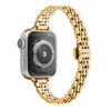 Gold Stainless steel Apple watch band, compatible with 38,40,41,42,44,45,49mm Apple watch sizes
