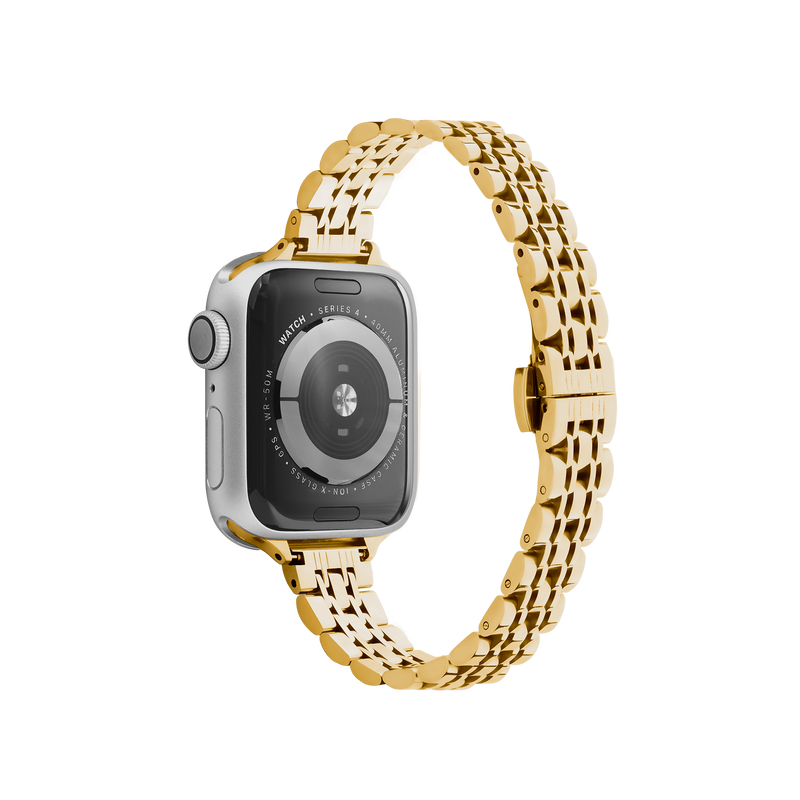 Gold/Silver Stainless steel Apple watch band, compatible with 38,40,41,42,44,45,49mm Apple watch sizes
