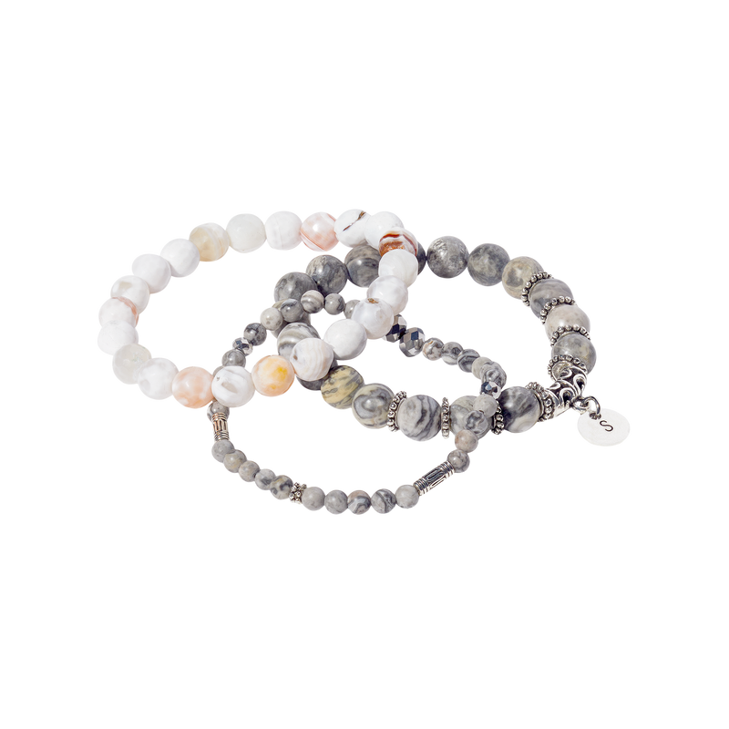 Purple Stone Bracelet pack 