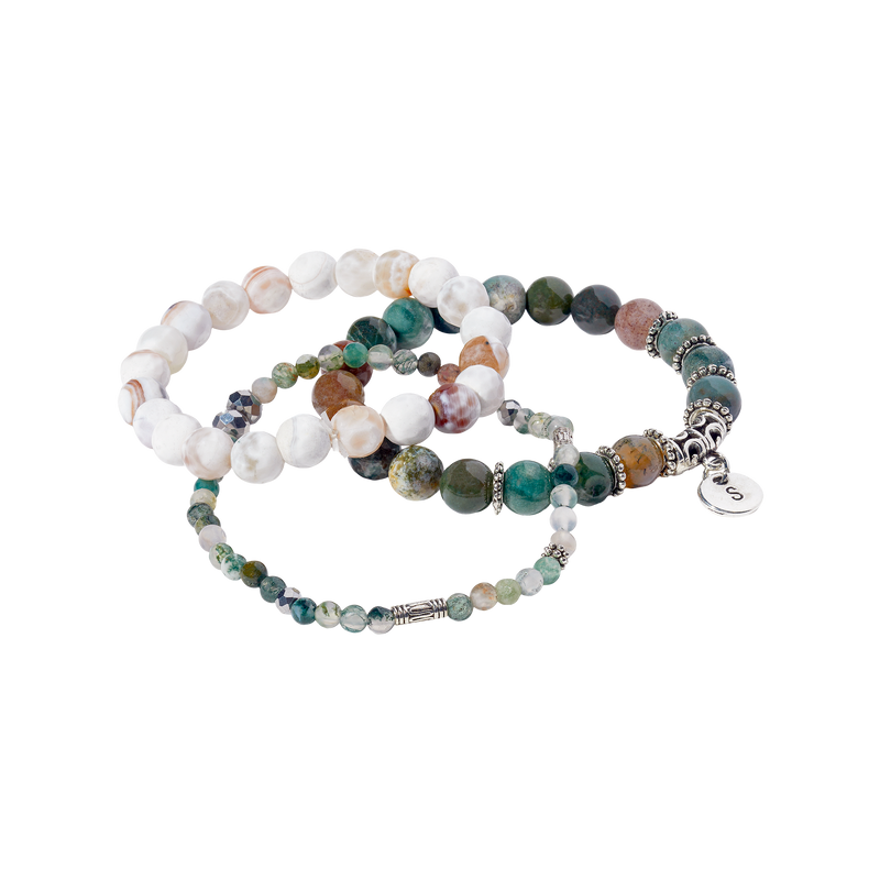 Purple Stone Bracelet pack 