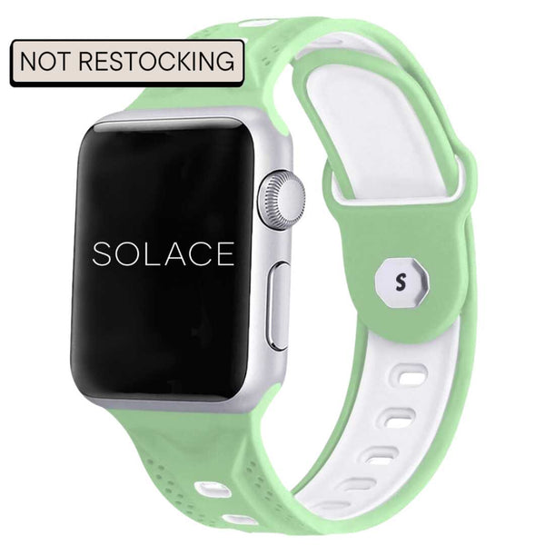 Green Silicone Apple watch band compatible with 38,40,41,42,44,45,49mm Apple watch sizes
