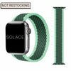 Green braided Apple watch band, compatible with 38,40,41,42,44,45,49mm Apple watch sizes
