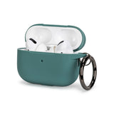 Apple Airpods pro agave green silicone protective case with keychain attachment