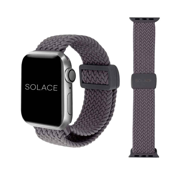 Grey adjustable braided Apple Watch band (38,40,41,42,45,49mm)