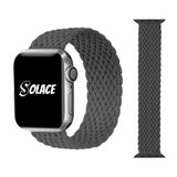 Grey braided nylon apple watch band Compatible with 38mm 40mm 41mm 42mm 44mm 45mm 49mm