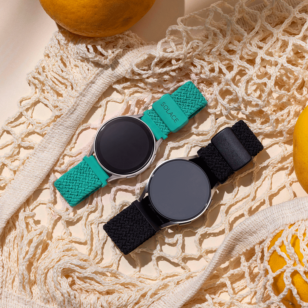 2 smartwatch band laying on a table