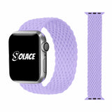 Lavender  braided nylon apple watch band Compatible with 38mm 40mm 41mm 42mm 44mm 45mm 49mm
