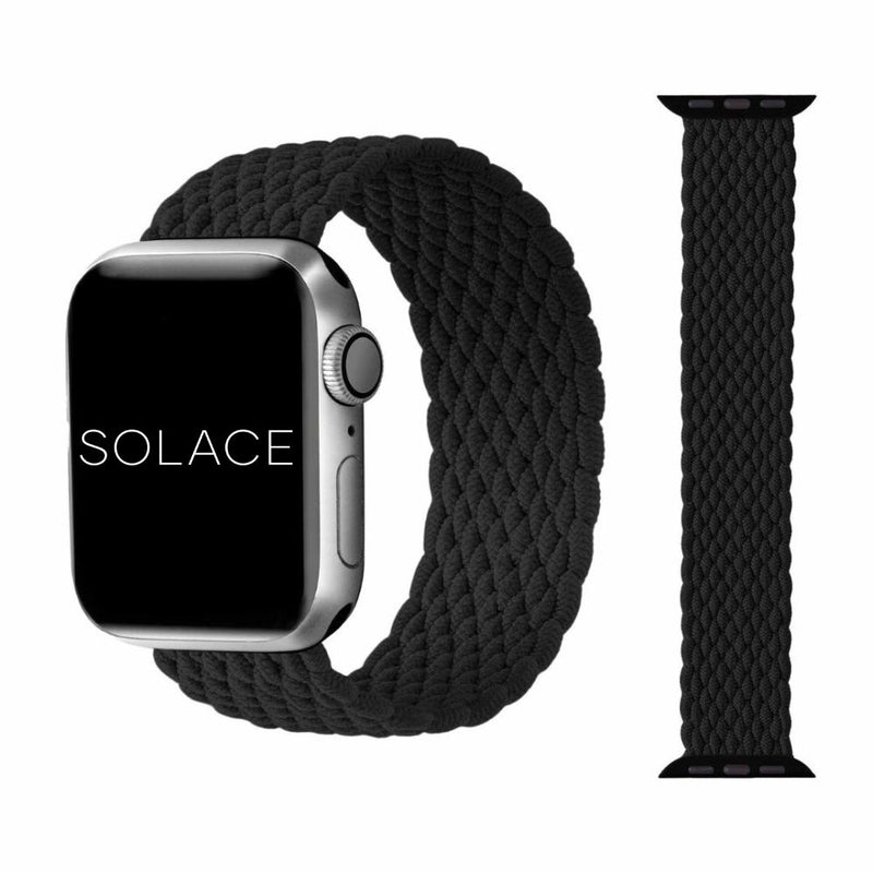 Grey braided Apple watch band compatible with 38,40,41,42,44,45,49mm
