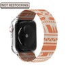 Orange and White Nylon Apple watch band, compatible with 38,40,41,42,44,45,49mm Apple watch sizes
