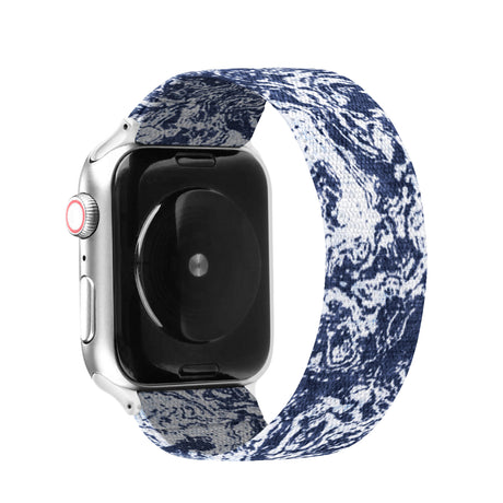 Sea Swirl stretchy Nylon apple band Compatible with 38mm 40mm 41mm 42mm 44mm 45mm 49mm