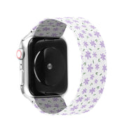 Floral stretchy Nylon apple band Compatible with 38mm 40mm 41mm 42mm 44mm 45mm 49mm