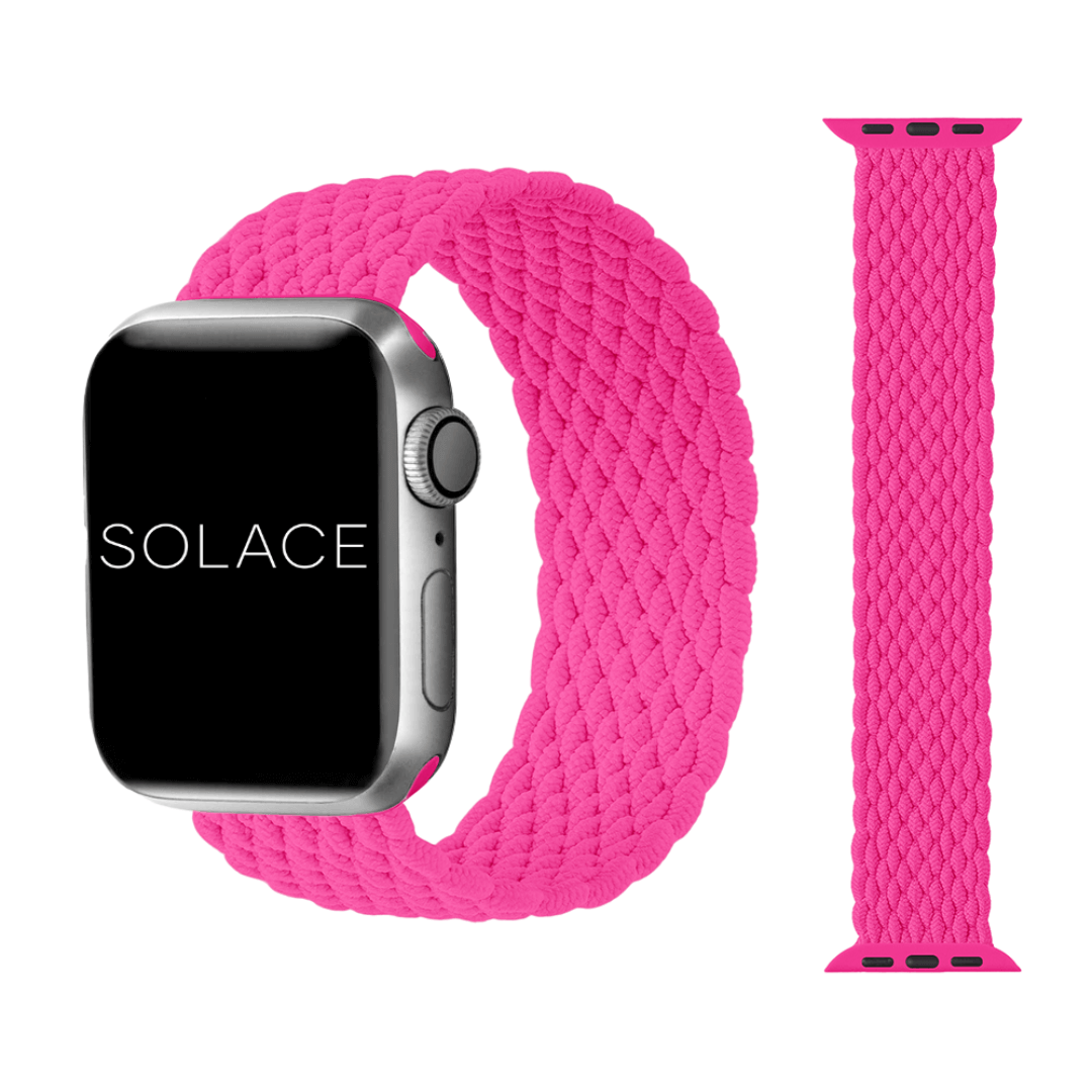 Pink Apple watch band, compatible with 38,40,41,42,44,45,49mm Apple watch sizes
