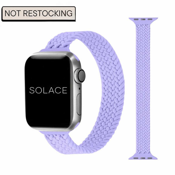 Purple slim braided Apple Watch Band Compatible with series Series 10 9, 8, 7, 6, SE, 5, 4, 3, 2, and 1 and Ultra
