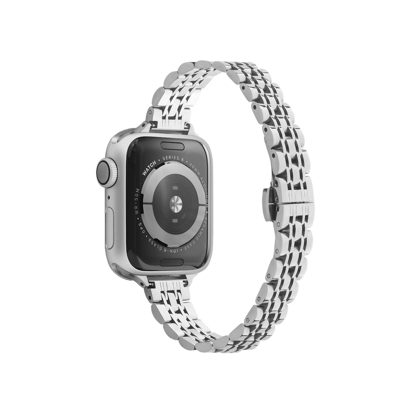 Gold/Silver Stainless steel Apple watch band, compatible with 38,40,41,42,44,45,49mm Apple watch sizes
