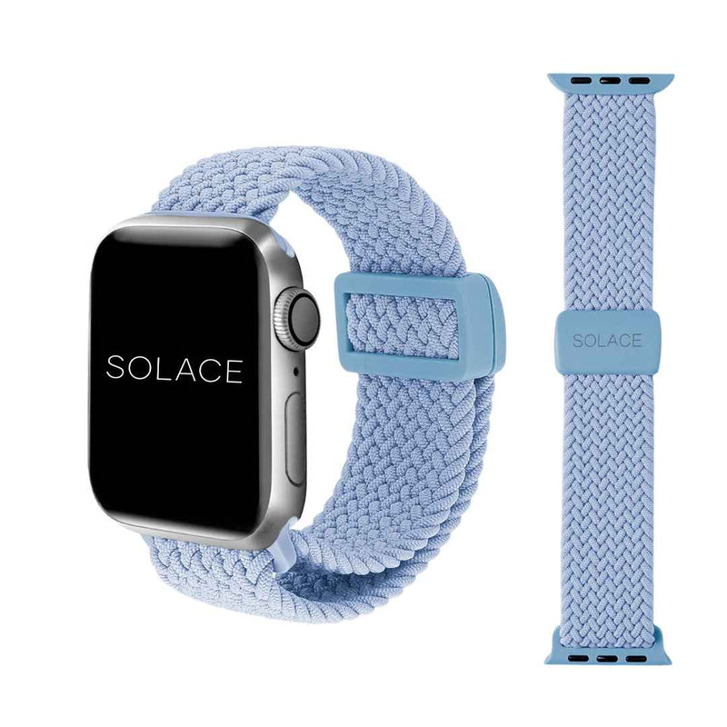 Grey adjustable braided Apple Watch band (38,40,41,42,45,49mm)