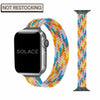 Spring Rainbow slim braided Apple Watch Band Compatible with series Series 10 9, 8, 7, 6, SE, 5, 4, 3, 2, and 1 and Ultra
