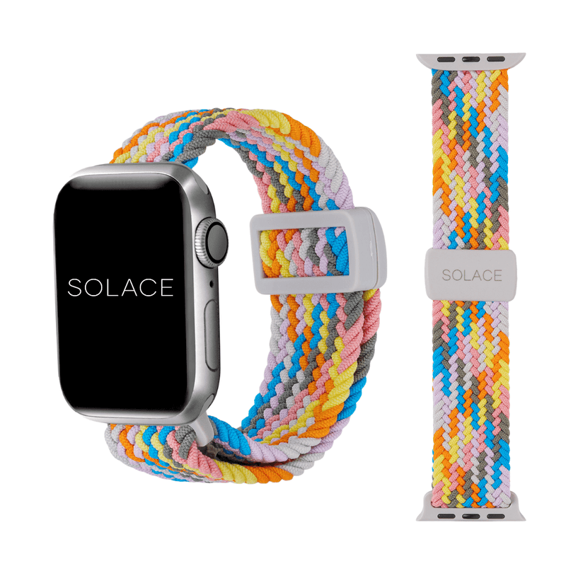 Grey adjustable braided Apple Watch band (38,40,41,42,45,49mm)