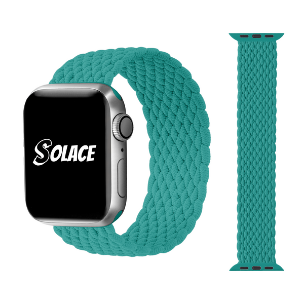 Teal braided nylon apple watch band Compatible with 38mm 40mm 41mm 42mm 44mm 45mm 49mm