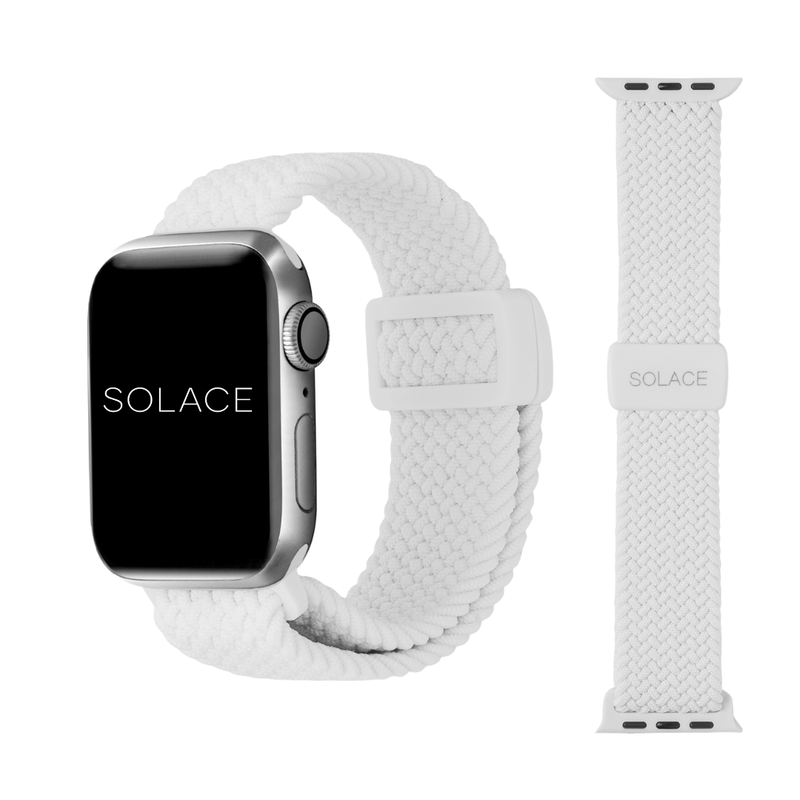 Grey adjustable braided Apple Watch band (38,40,41,42,45,49mm)