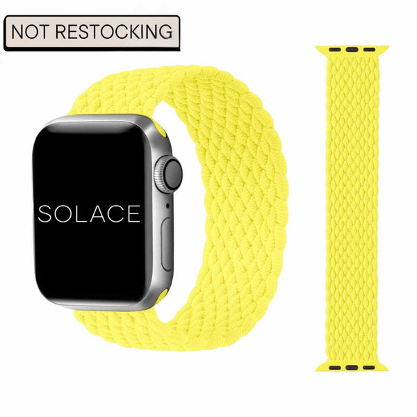 Yellow Apple watch band, compatible with 38,40,41,42,44,45,49mm Apple watch sizes
