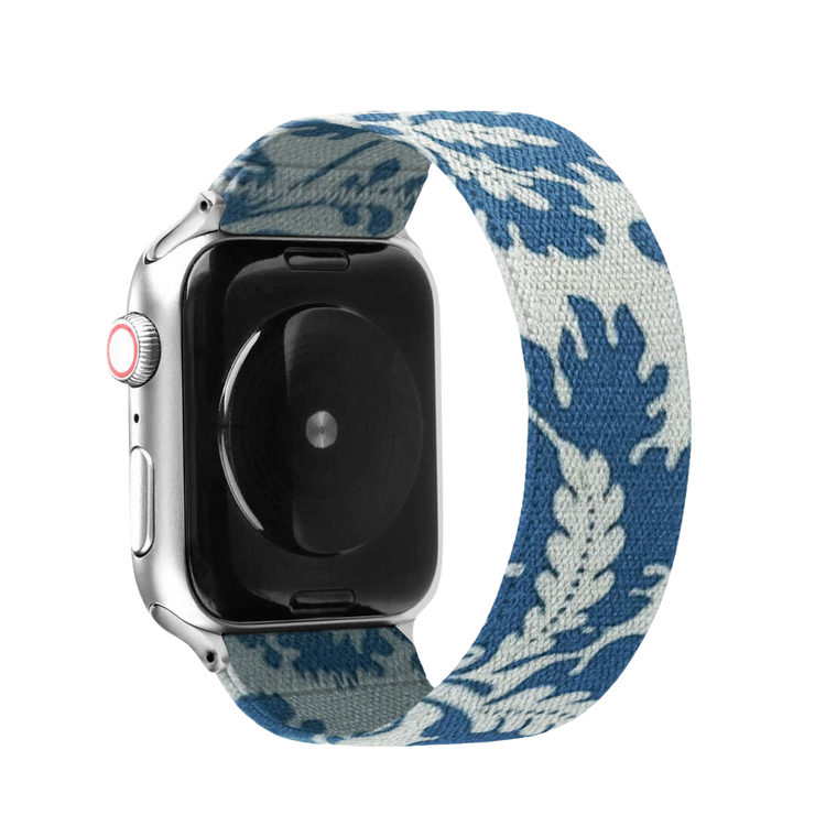 Floral stretchy Nylon apple  band Compatible with 38mm 40mm 41mm 42mm 44mm 45mm 49mm