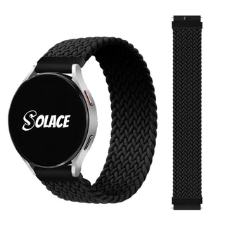 Outlander Loop - Solace Bands Black Braided 20mm 22mm Watch Band