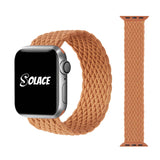 Brown braided nylon apple watch band Compatible with 38mm 40mm 41mm 42mm 44mm 45mm 49mm