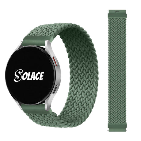 Outlander Loop - Solace Bands Green Braided 20mm 22mm Watch Band