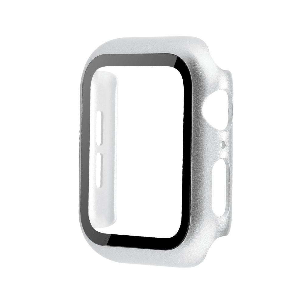 Silver Apple Watch Screen Protector With Tempered Glass
