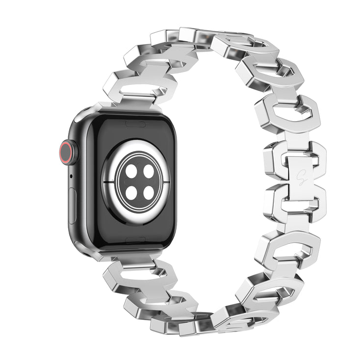 Silver Stainless steel Apple Watch Band - Solace Bands Nova